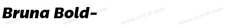 Bruna Bold字体转换
